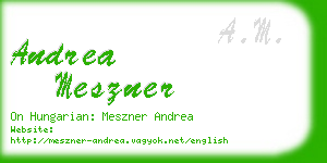 andrea meszner business card